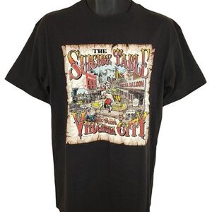 Suicide Table T Shirt Vintage 80s Delta Saloon Virginia City Nevada Made In USA